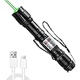 MIPREZT [Professional] Rechargeable Green Line Light Flashlight Long Distance Range for TV/LED/LCD Screens Tactical Flashlights Presentation Office/Outdoors/Astronomic/Construction [003]