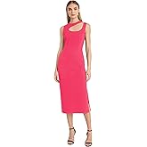 Donna Morgan Womens Sleeveless Midi Cocktail Dress for Women - Wedding Guest, Birthday & Date Night Outfit