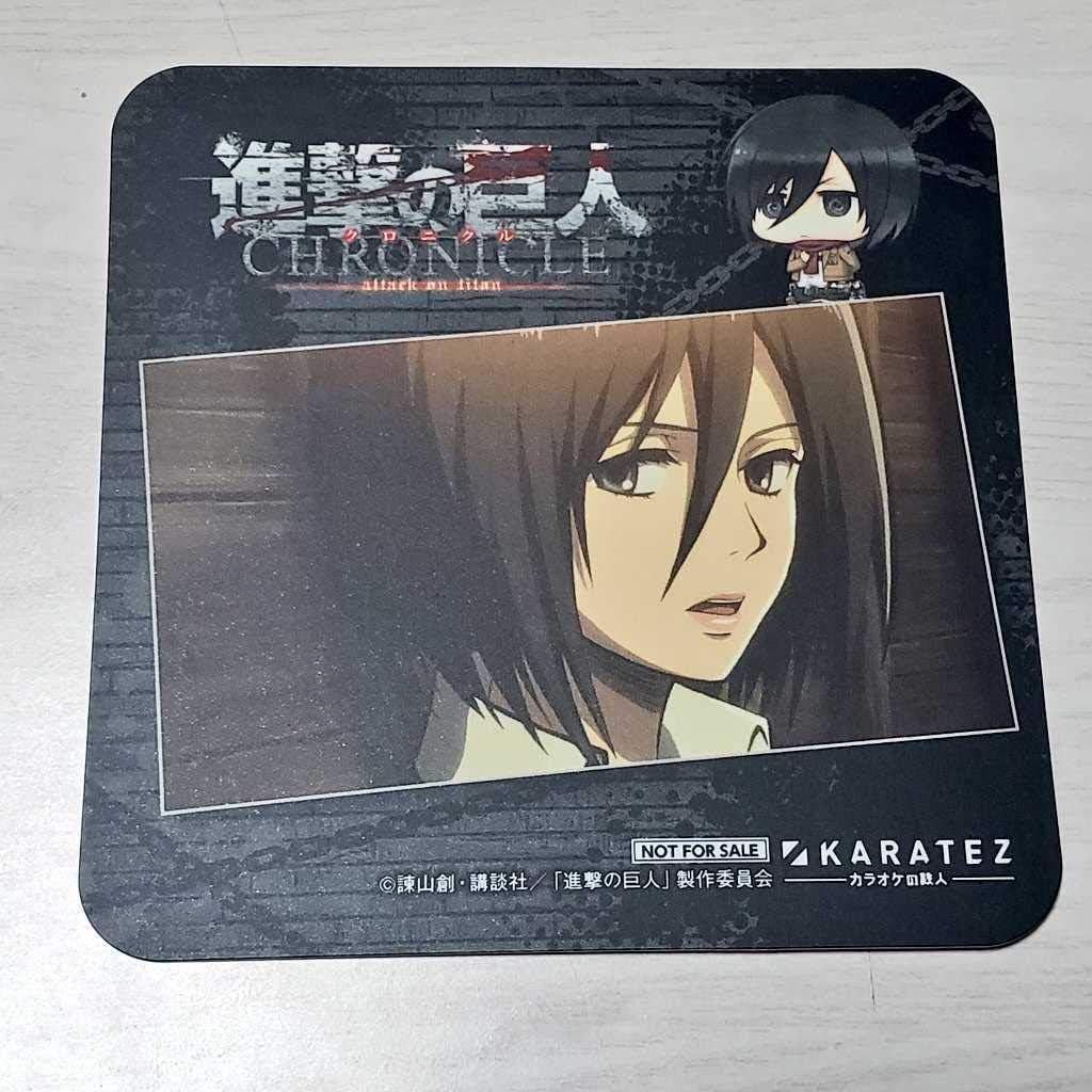 Amazon Co Jp ミカサ 進撃の巨人 カラオケの鉄人 コラボコースター ホビー 通販