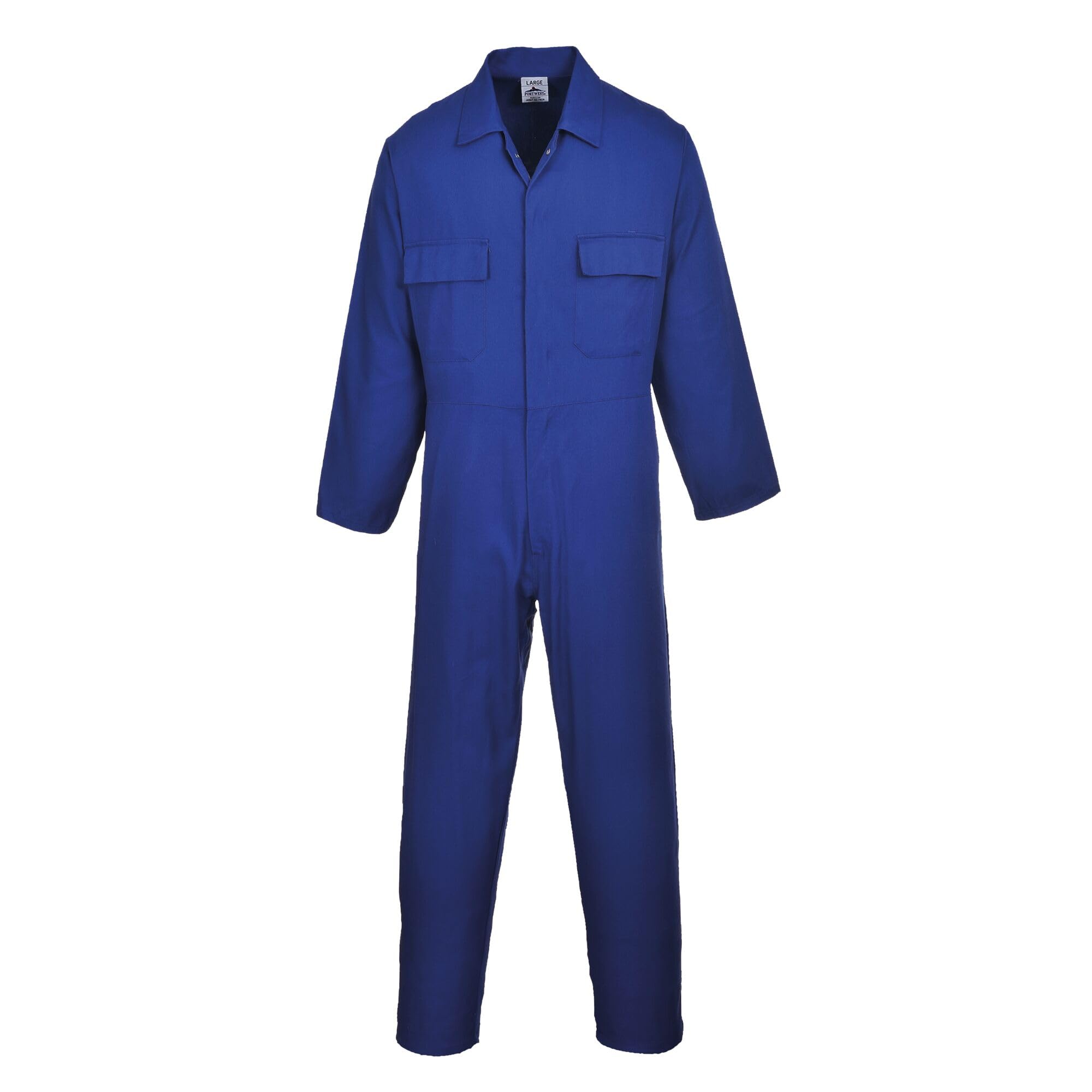 Portwest S999 Men's Work Coveralls - Protective Polycotton Work Overalls Durable Workwear Boiler Suit for Mechanics Warehouse Garages DIY Royal Blue, Large โ image 1