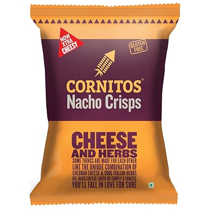 Cornitos Nachos Crisps, Cheese and Herbs, 150g