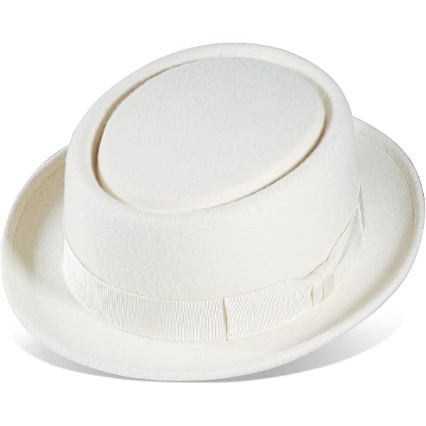 Cappello Di Paglia Retro DASMARCA Porkpie Summer Hat - Bordo 4cm, Corona 8cm, Taglie S- XL
