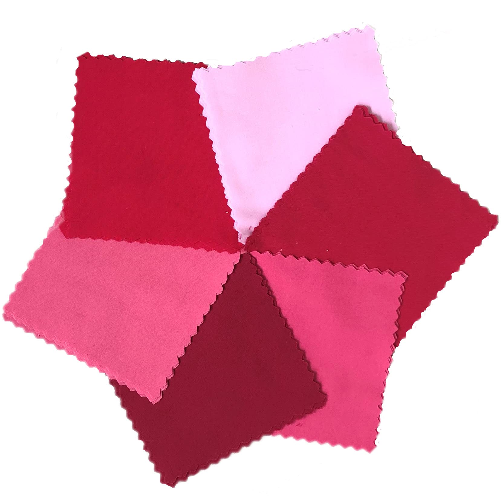 Dashwood Studio Fabric Quilting Cotton Charming Packs/Charm Packs - 42 x 5 Squares (Pop - Lipstick Love Story Red and Pinks)