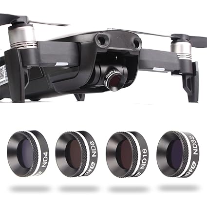 fascinado Drone 4 Unidades Juego de filtros de Densidad Neutra ND4 ...