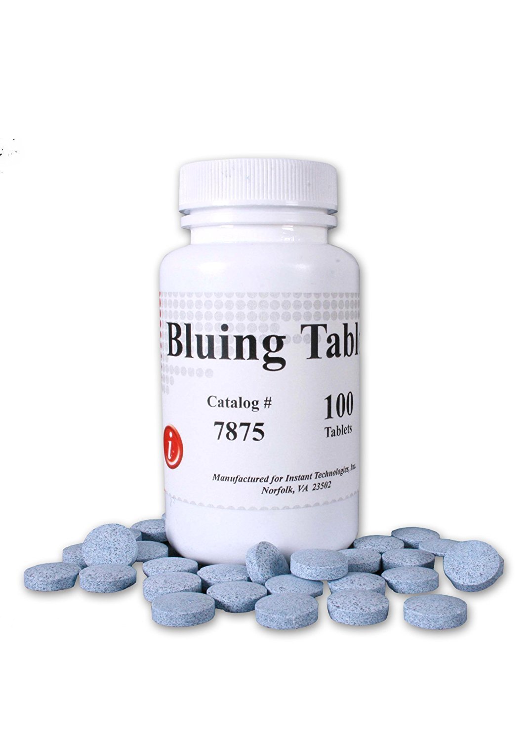 Photo 1 of Alere N America 7875 Instant Bluing Tablets Blue Tablet, Dissolves in Toilet Water, Non-CLIA Waived, 100 Tablets (Pack of 100)