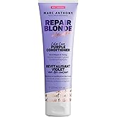 Marc Anthony Purple Conditioner, Repair Blonde Rescueplex Color Care - Neutralizes Brassy Tones and Repairs Bonds, 236mL
