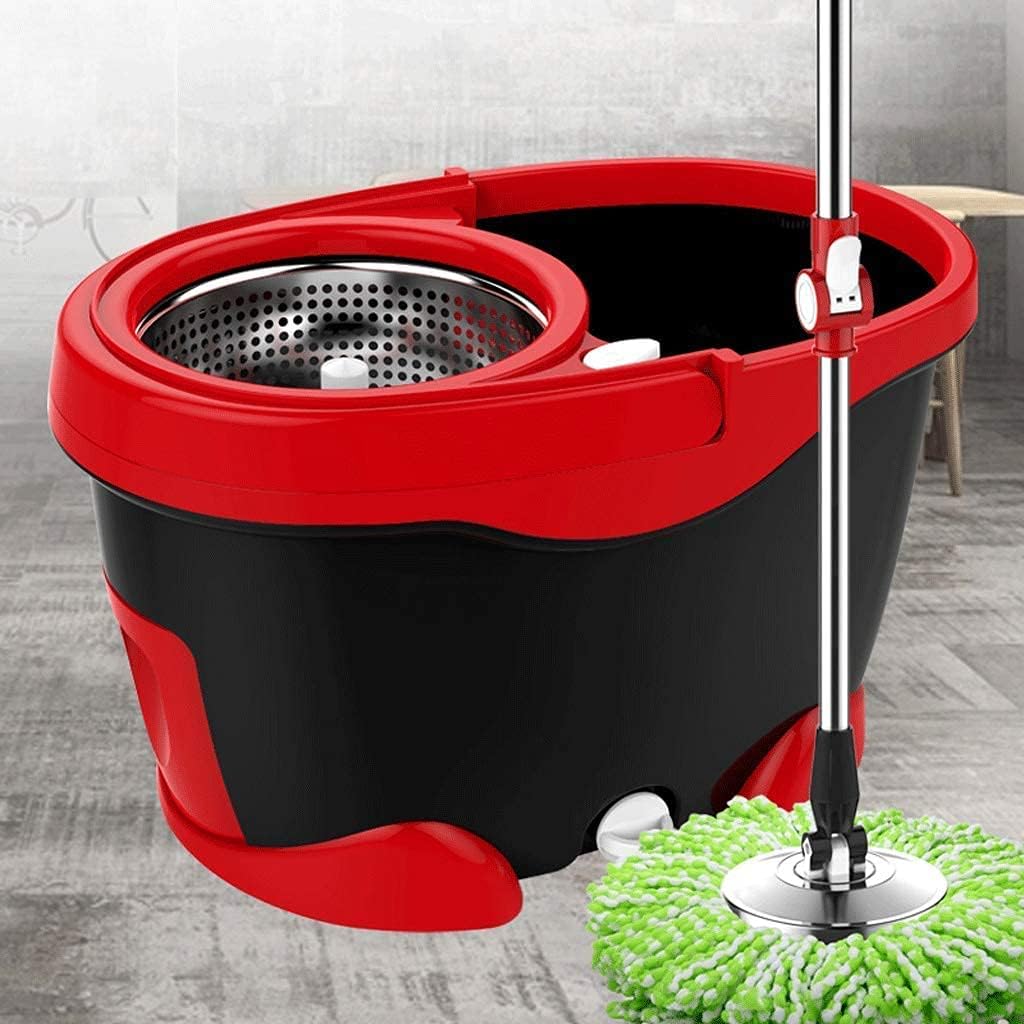Mop and Buckets 360 Spin Mop Stainless Steel Drainage Basket, 2 Extra