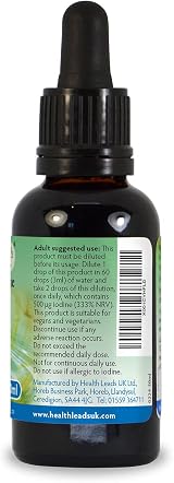 Health Leads Lugols 12% Iodine Solution 30ml True 12% Liquid + Bulb Pipette view 4