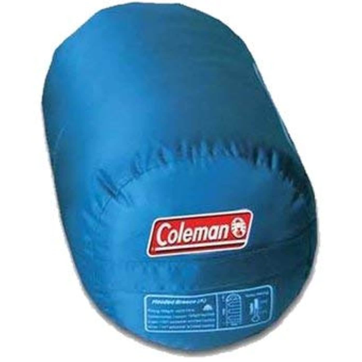 Coleman Sun Ridge 40°F Cool-Weather Sleeping Bag, Lightweight Adult Sleeping Bag with Soft Trim & Draft Tube, Machine Washable