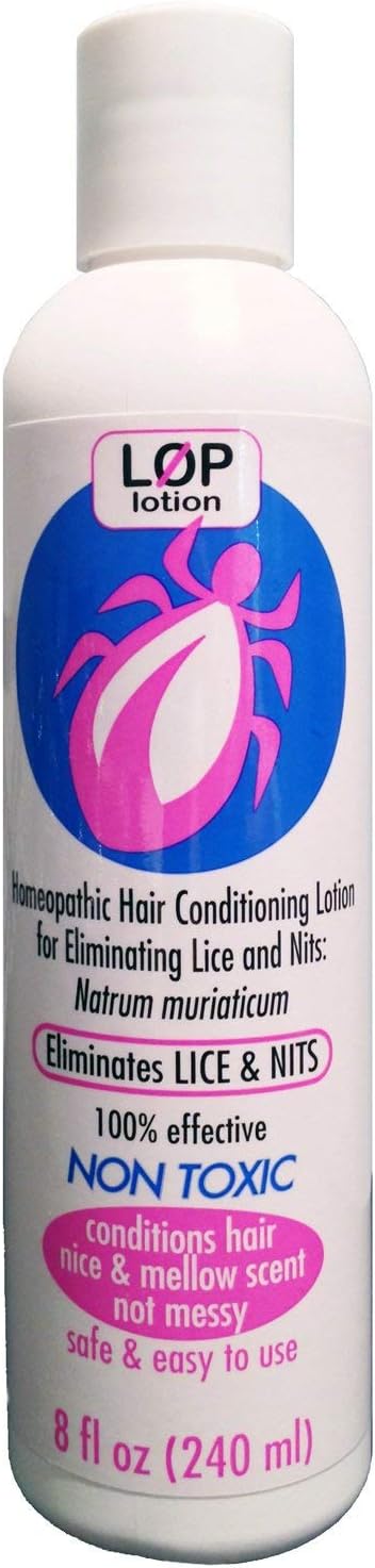 LOP Lotion Super Lice Treatment, Pesticide Free, 8 oz, Effective, Nice & Mellow Scent, Easy to use and Gentle on Kids