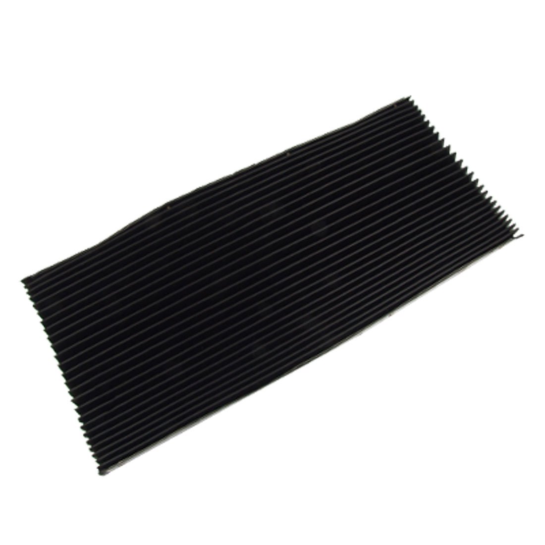 Sourcingmap CNC Machine Black Rubber Accordion Pleats Shield Cover