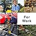 Kim Yuan Leather Work Gloves, with Adjustable Wrist, For Yard Work, Gardening, Farm, Warehouse, Construction, Motorcycle, Men & Women Large 1 Pair