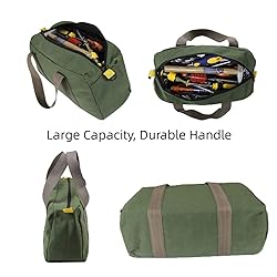 18 Inch Canvas Tool Bag, Wide Mouth Tool Bag, Large