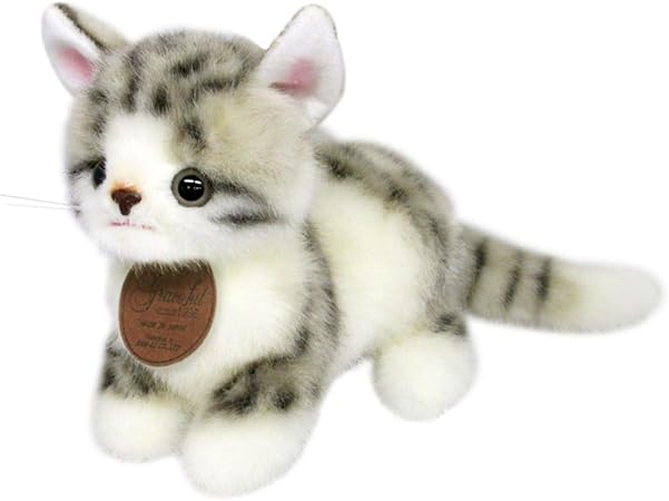 Amazon 三英貿易 グレイスフル ネコ 日本製 こねこのミーヤ マンチカン グレー 立ち ぬいぐるみ 全長21cm I 7552 おもちゃ おもちゃ