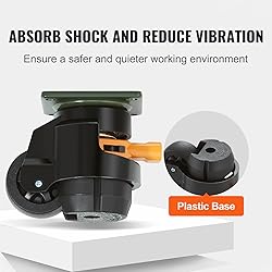 VEVOR Leveling Casters, Set of 4, 2200 lbs Total