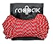 Raqpak Reflective Cord 100 Feet Long Tent Guyline Rope with Carry Pouch (Red)