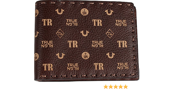 Amazon.com: True Religion Hombre Monogram cartera, talla única , Marrón :  Ropa, Zapatos y Joyería