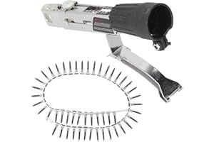 MOUMOUTEN Automatic Chain Nail Gun Adapter, Auto Feed Screw Spike Chain Screw Gun, Adjustable Chain Belt Screw Gun for Woodworking Cordless Power Drill