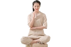 Traditional China Meditation Clothes for Men and Women Tai Chi Clothes Buddhist Meditation Tea Ceremony Retro Tang