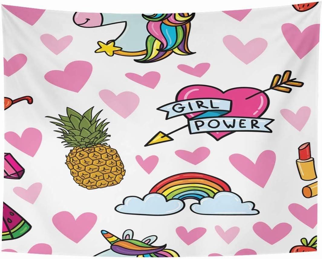 Tapices para colgar en la pared Anteojos Dibujados a mano Elementos de