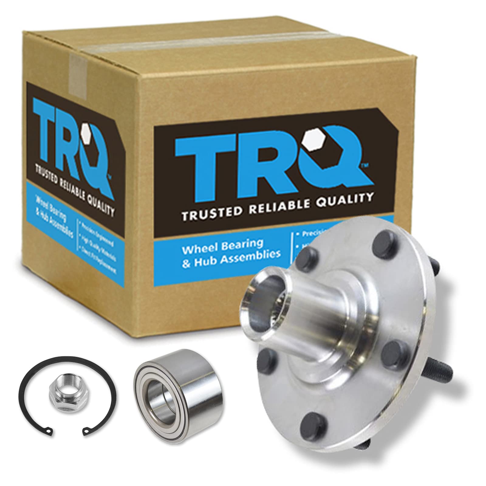 Trq Front Wheel Hub & Bearing Pair For Challenger Charger Magnum 300c Rwd 2wd