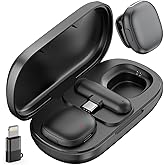 NPTCL Wireless Lavalier Microphone for iPhone 17/16/15 - Ai Noise Cancelling Mini Microphone USB C Clip on Lapel Mic with Charging Case for Video Recording Vlogging Tiktok YouTube