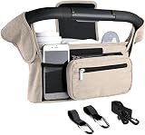 Tyuodna Baby Pram Bag Stroller Organiser Beige Universal Fit