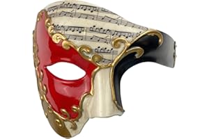 Erythem Masquerade Mask for Men Phantom of The Opera Half Face Mask Venetian Phantom Mask for Halloween Costume Party