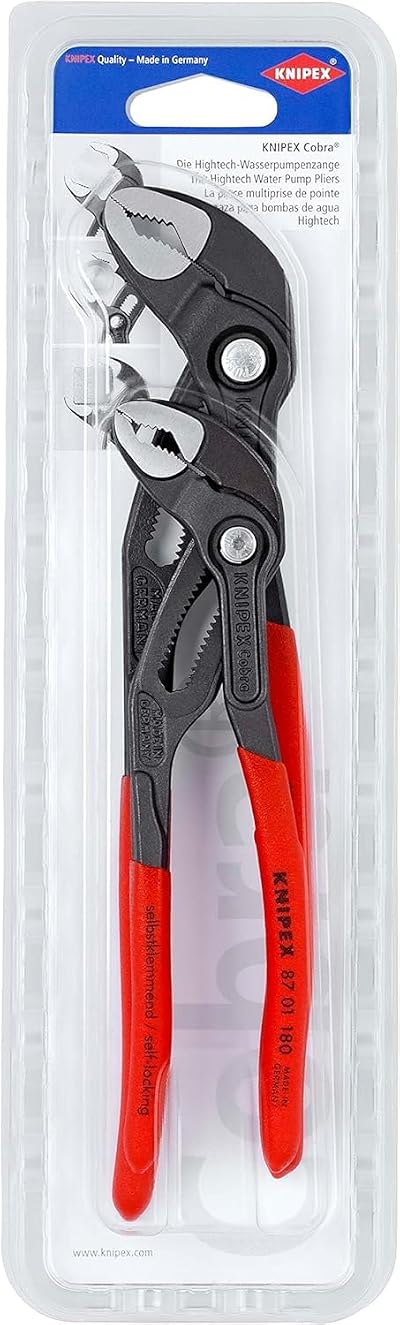 KNIPEX Set of Pliers 87 01 180 and 87 01 250 in Blister 00 31 20 V01