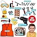 Skoolzy Kids Tool Set Toddler Toys Construction Montessori Materials with Real Cordless Drill, Tape Measure, Screwdriver, Toy Hammer, Wrench, Nuts and Bolts | 29 Pretend Play Tools with Toy Storage