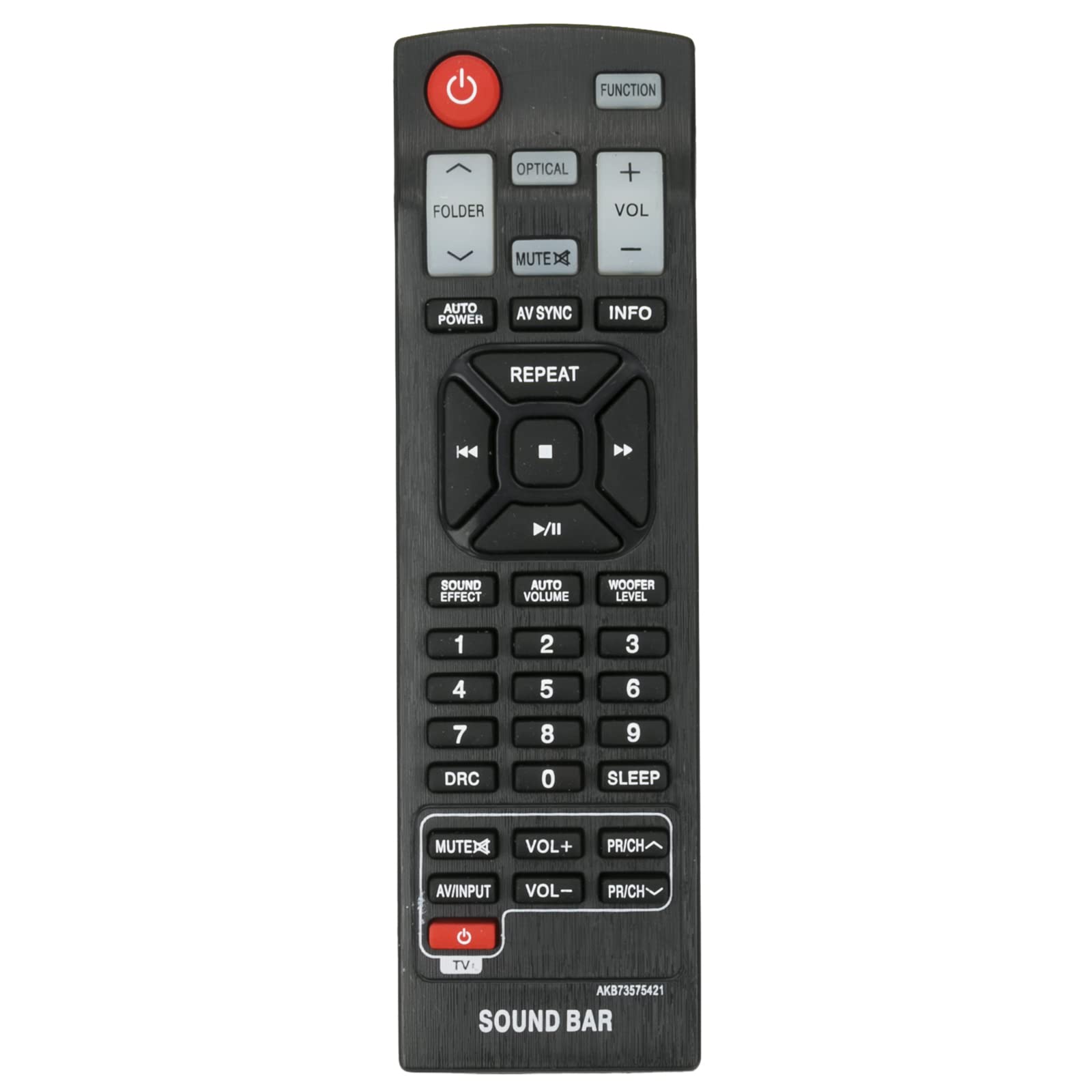 AKB73575421 Replacement Remote Fit for LG Home Theater Soundbar NB2338A NB2420A NB2520A NB3250A NB3520A NB3520A2 NB3520ANB NB3530A NB3530ANB NB3531A NB3532A NB3740A NB4530A NB4530B NB4532B