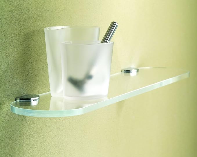 Ginger 021818TSCL 3/8" x 18" Tempered Replacement Glass Shelf from the