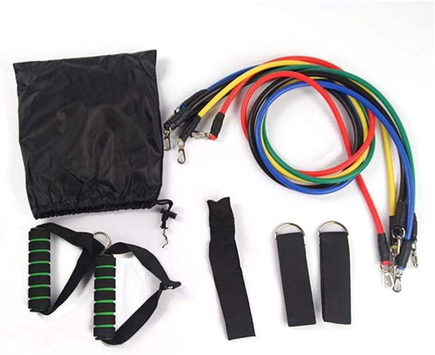 WEATLY Rally 11-piece Set Fitness Pull Rope Multi-function Trainer Elastic Rope Resistance Band Set