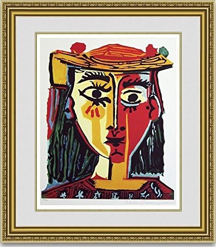 Amazon ピカソ 帽子を被った女の胸像 新品額縁付 アートフレーム ポスター オンライン通販