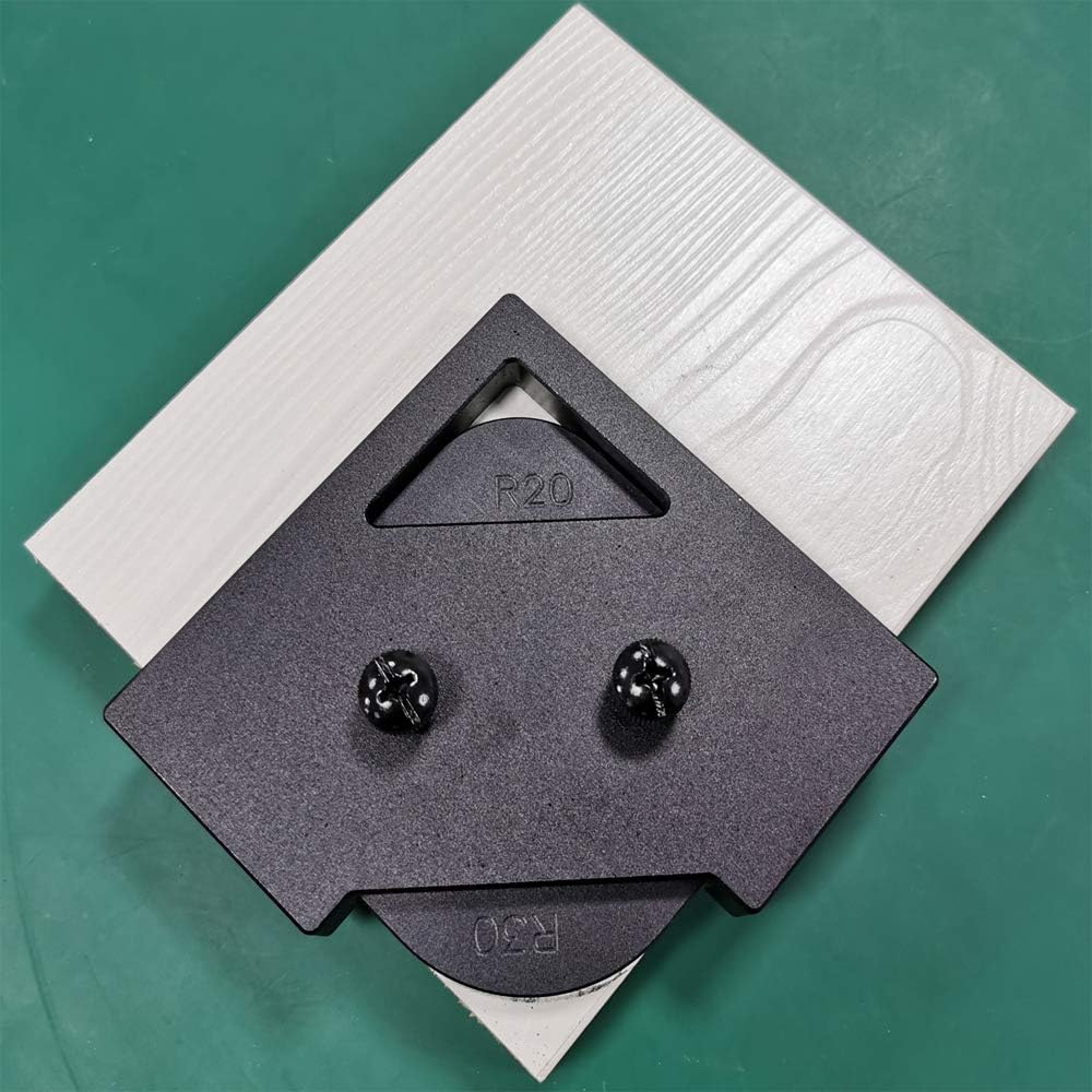 Corner Radius Routing Templates, Aluminium Alloy Radius Router Jig Templates 4-in-1 R15 R20 R25 R35 for Woodworking Trimming - - 