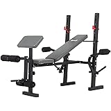 Body Champ Standard Weight Bench, Exercise and Weightlifting Bench, Adjustable Incline Seat