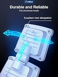 Amico 3 Head LED Security Lights with Motion