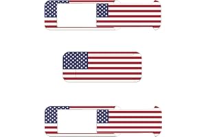 JUNGLE DEER Webcam Cover, Laptop Camera Cover Slide, Ultra-thin, US Flag Pattern Design, Web Camera Cover fits Laptop, Desktop, PC, Macboook Pro, iMac, Computer, Protect Your Privacy & Security,Strong Adhensive