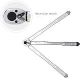 Amazon Basics 3/8 in Drive Click Torque Wrench 15-80 ft-lb 20.4-108.5 Nm view 6