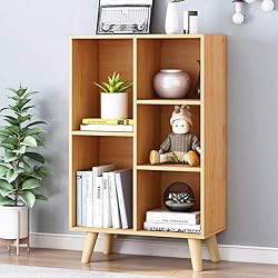 IOTXY Wooden Open Shelf Bookcase - 3-Tier Floor