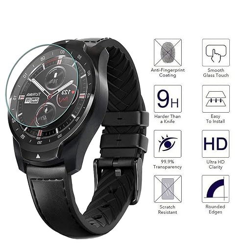 Pack) Orzero Compatible for Ticwatch Pro 4G, Ticwatch Pro