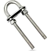 MARINE CITY Stainless Steel Bow Eye U-Bolt &ndash; Heavy Duty, Corrosion-Resistant Marine Hardware for Boats, Yachts, Caravans &amp; Deck