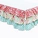 Mila Coral and Blue Floral Patchwork 4 Piece Baby Girl Crib Bedding by Peanut Shell