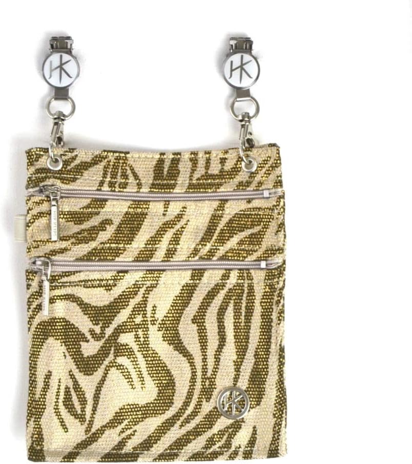 HipKlip Purse with 2 Klips (Cotton; Metallic Zebra; Large) - OVERSTOCK SPECIAL - USUALLY $29.95!