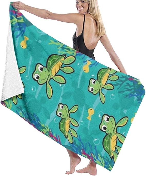 KEIOO Hawaiian Baby Turtle Beach Towel Bath Towel Maximum
