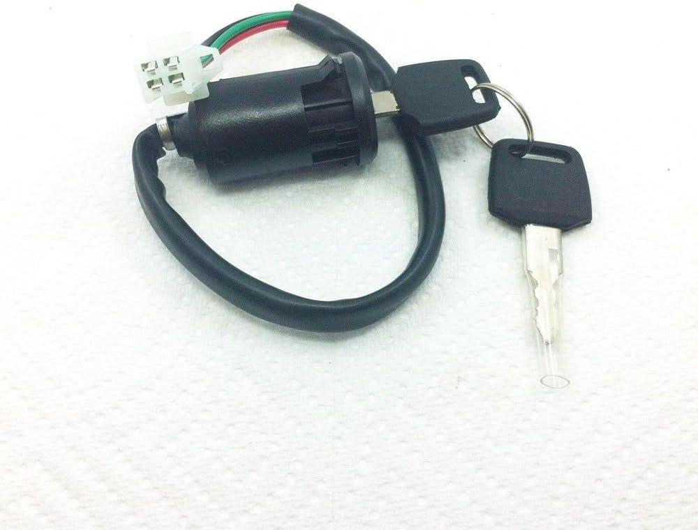 GY6 4 Wire Ignition Switch Lock Key ATV Scooter Dirt Bike Go Kart Quad