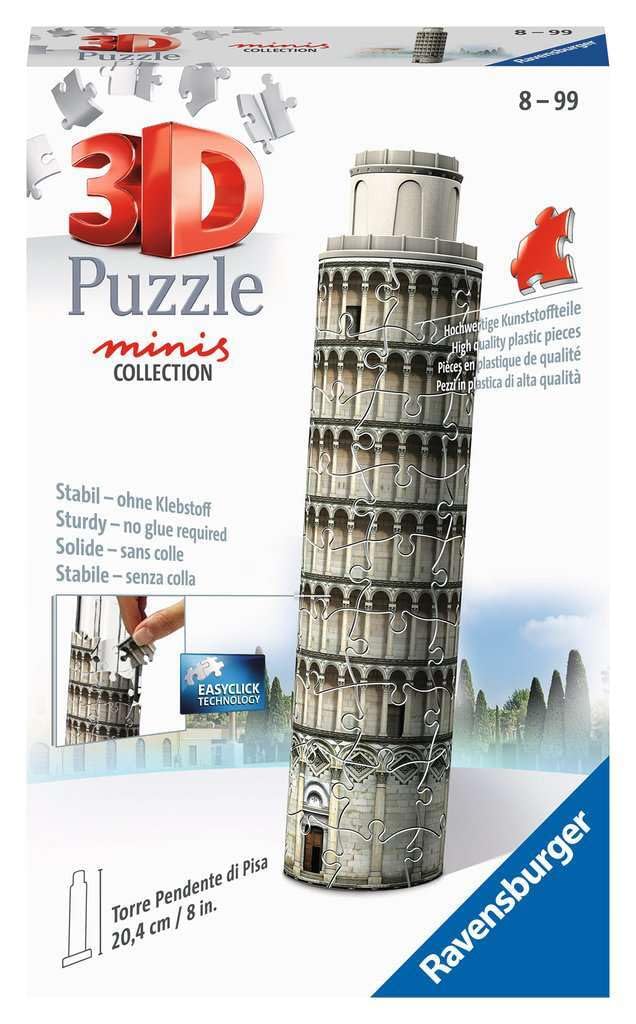 RAVENSBURGER PUZZLE 11247 Ravensburger 3D Puzzle 11247 Mini Leaning Tower of Pisa 54 Pieces from 8 Years