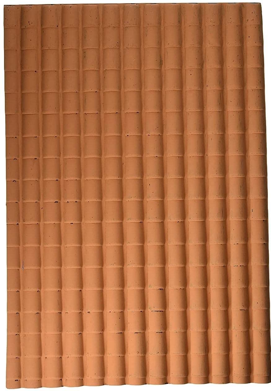 Rossi Rosa Panel Plastic Roof Tiles Big 35 x 25 Cm, Colour-Terra Cotta, One Size