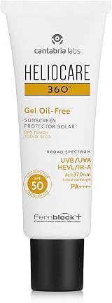 Heliocare 360 Oil-Free Gel SPF50 50ml Face Sunscreen UVA UVB Visible Light view 2