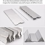 LFSEMINI Stove Windscreen 10 Plates Aluminum with Drawstring Bag Camping view 5